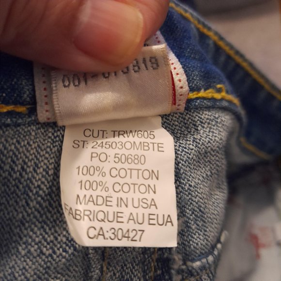 New True Religion Boot Cut Jeans Size 26 Inseam 31 Rainbow Joey - Picture 13 of 13